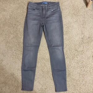 7 For All Mankind The Skinny Jeans Gray Wash Denim Modern‎ Style Size 28